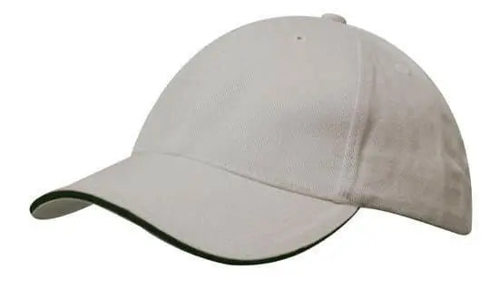 Headwear Brushed Heavy Cotton Cap With Sandwich Trim X12 - 4210 Metro Workwear.
